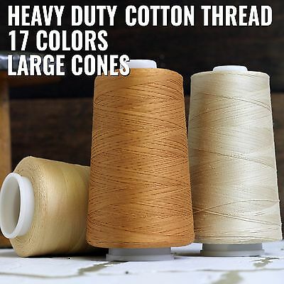 Huge Spools Heavy Duty Cotton Thread Quilting Serger Sewing 40/3 17 Colors