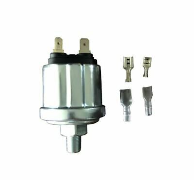 Oil Pressure Sender, Vdo Type, 0-80 Psi, 10-180 Ohms, W/16 Psi Low Alarm Switch