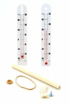 Economy Sling Psychrometer Kit Containing 1 Dry Bulb and 1 Wet Bulb Thermometer