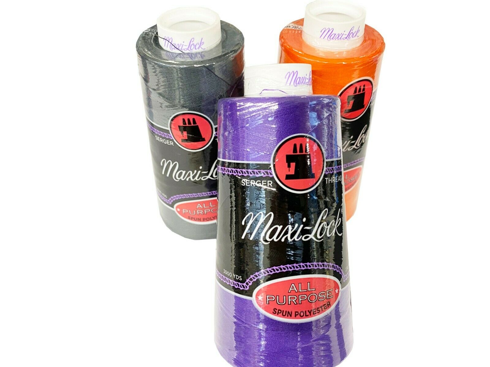 Maxi-lock All-purpose Serger Thread Tex 27 - 3000 Yard Cone - Pick Color