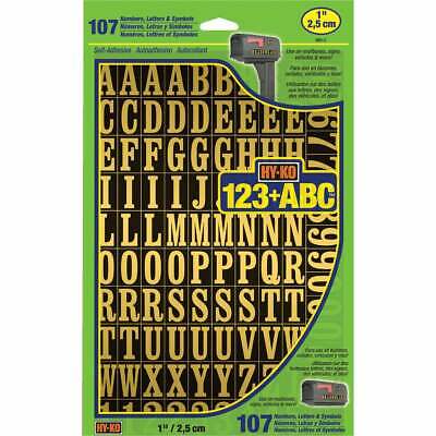 Hy-ko 1 In. Numbers, Letters & Symbols (107 Count) Mm2  - 1 Each