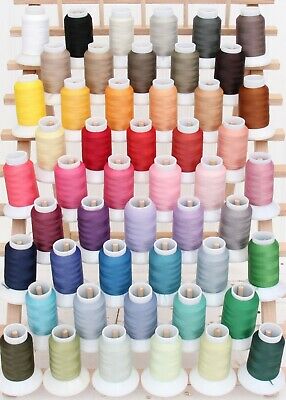 Wooly Nylon Thread Serger Stretchy 1000m #200 Woolly 50 Colors  - Threadart