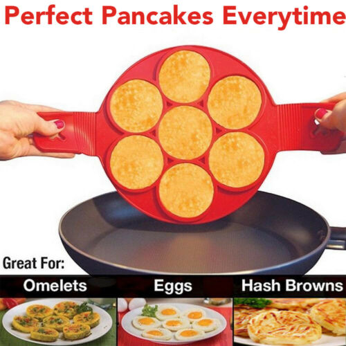 Nonstick Pancake Maker Egg Mold Ring Kitchen Cooking Tool Pan Flip Cheese Cooker